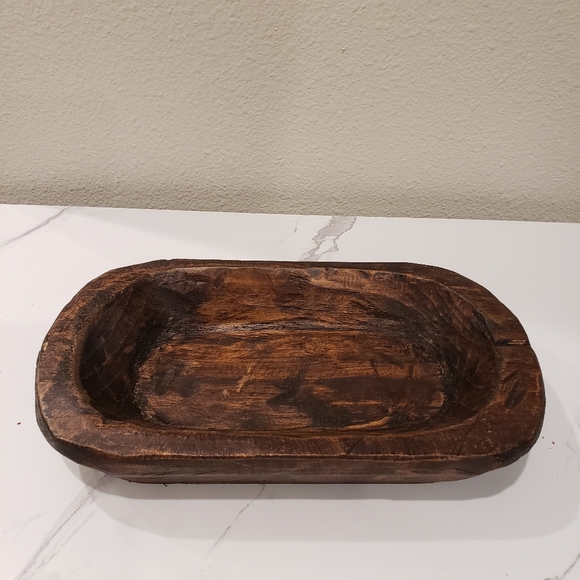 Artificial Flower Arrangement Wood Dough Bowl Roses Berries Eucalyptus - Picture 7 of 7